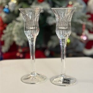 Mikasa Clear Crystal Champagne Flutes